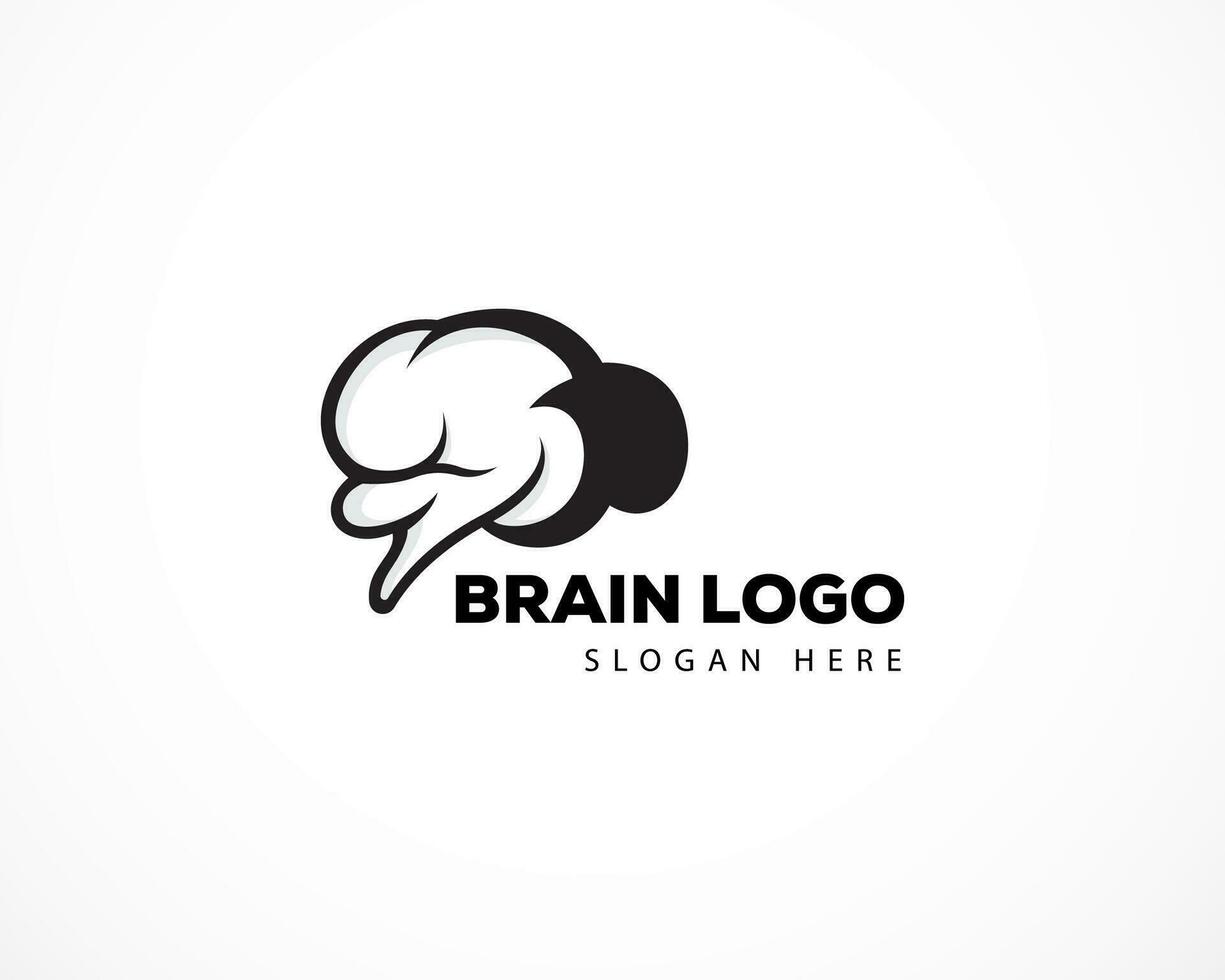 brain logo design template creative logo vector