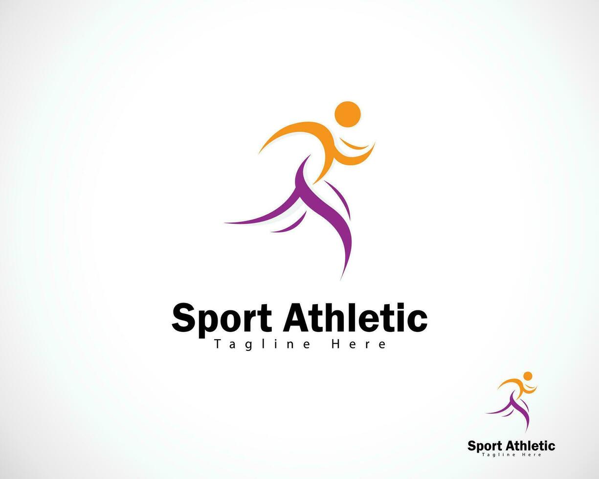 sport abstract logo run people logo abstract creative health care vector