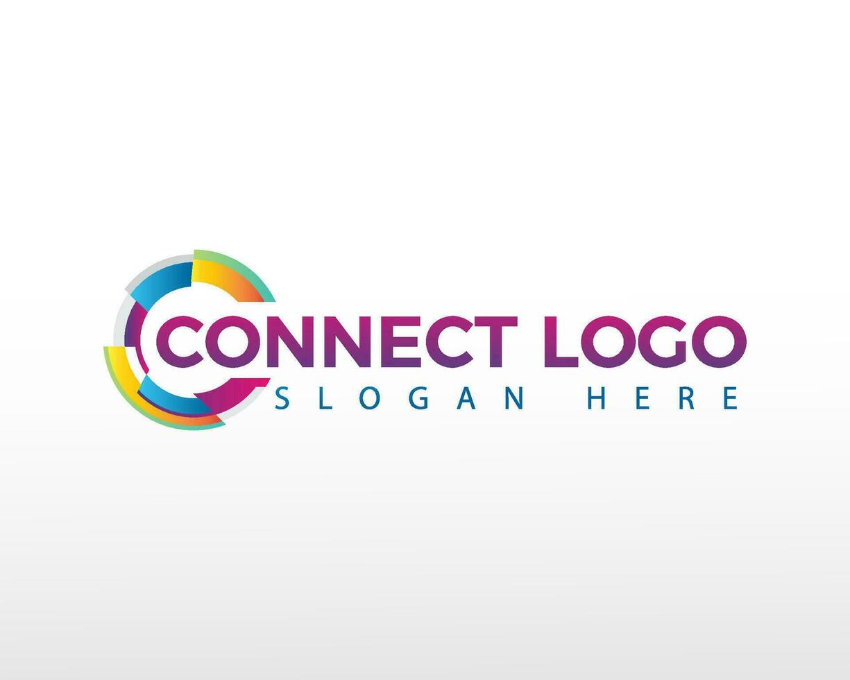 connect logo creative logo tech logo vector