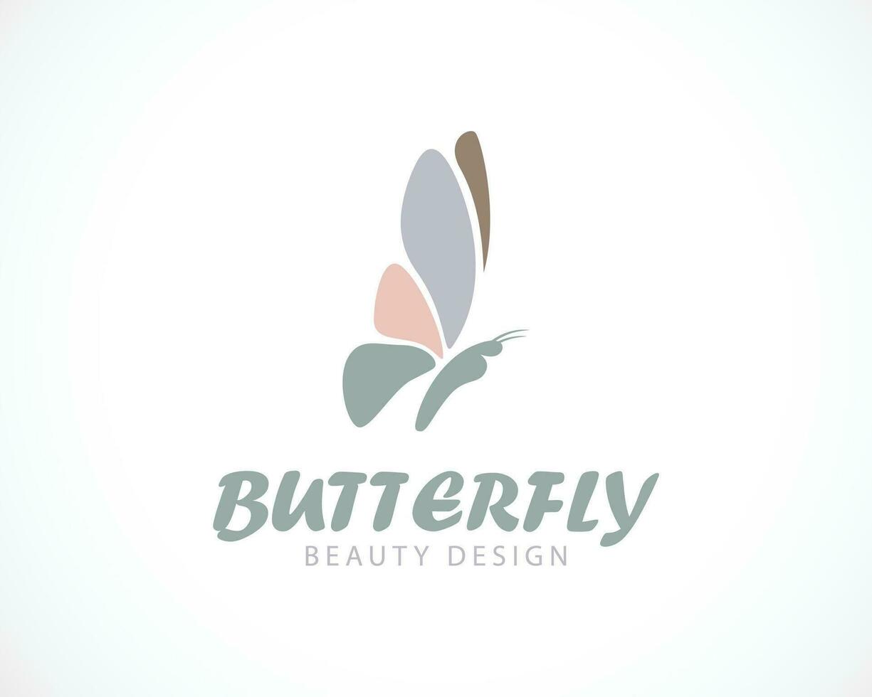 Abstract Butterfly logo template. simple Vector logo illustration. Butterfly Logo design.