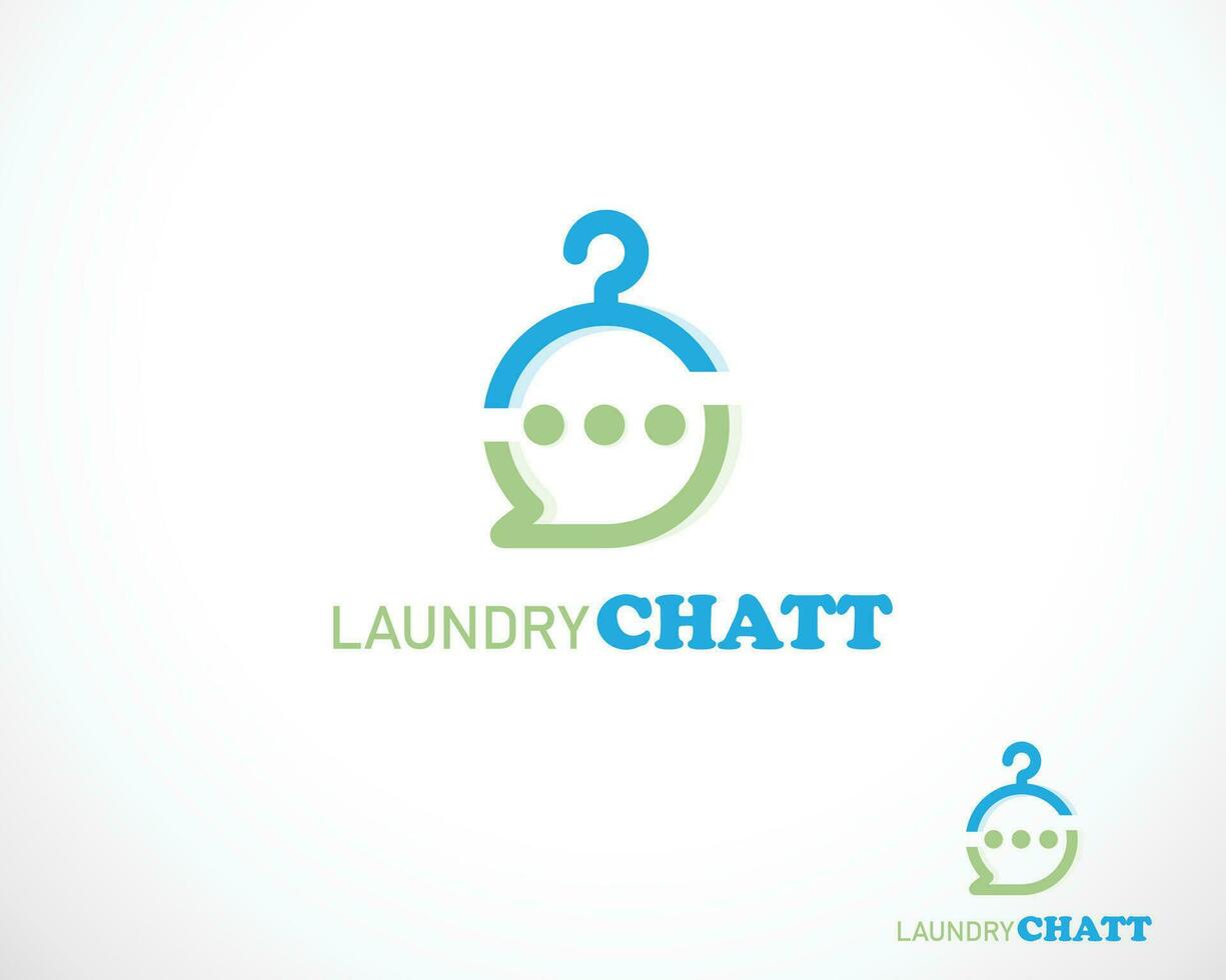 laundry logo creative color clean nature clothes design concept creative vector