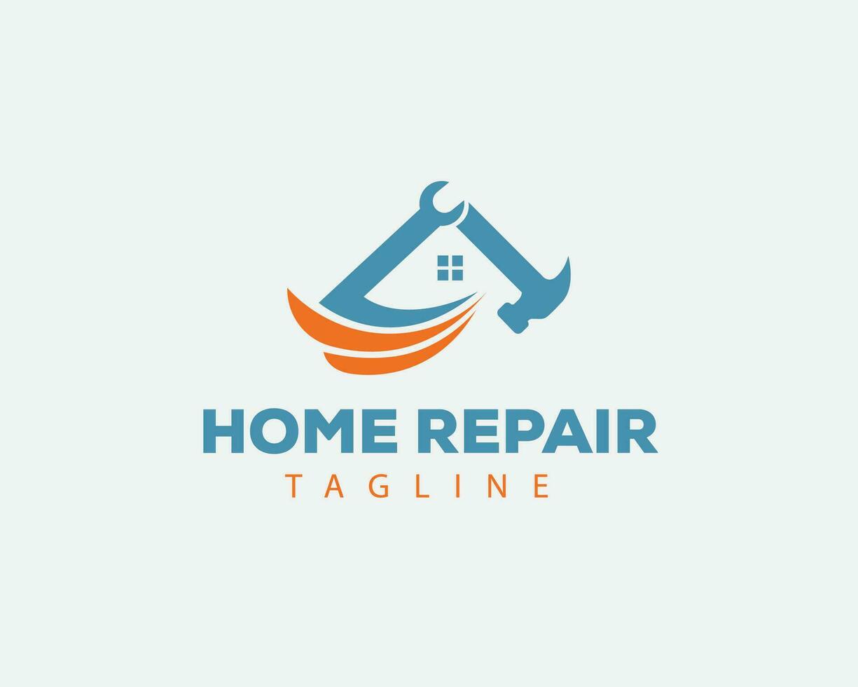 home repair logo home logo service logo vector