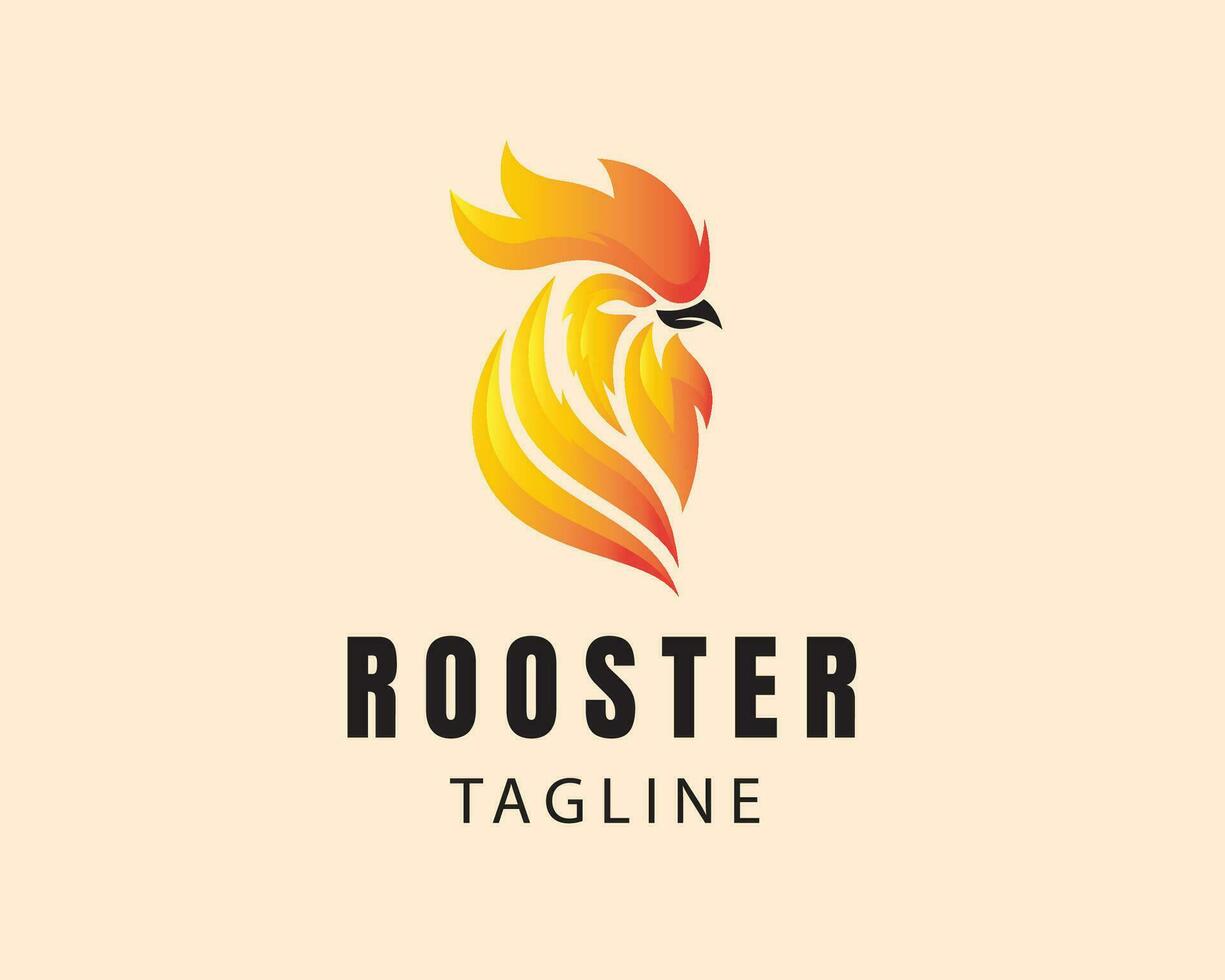 rooster logo head rooster logo vector