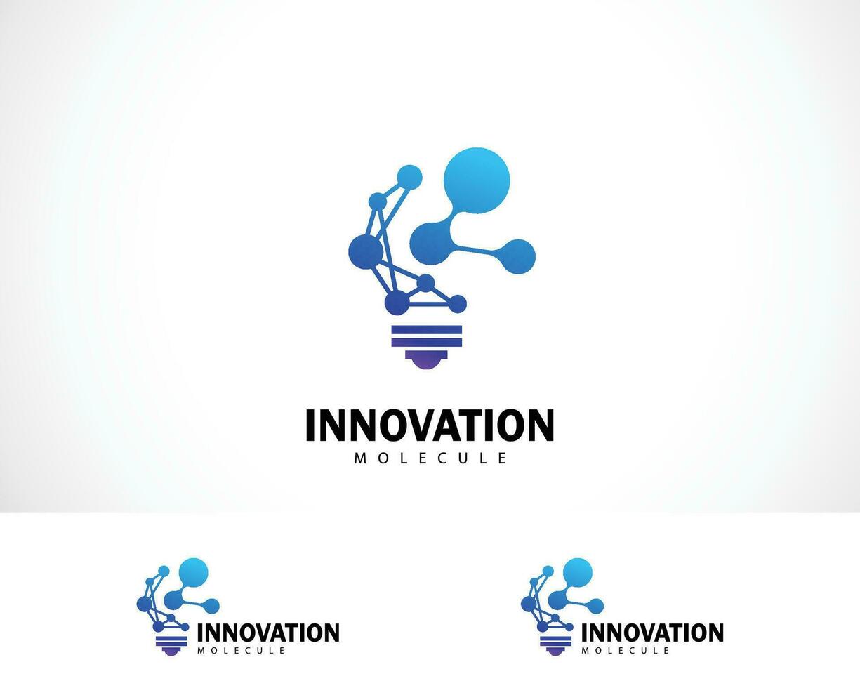 Creative Innovation Data Logo Bulb design concept connect network smart design vector