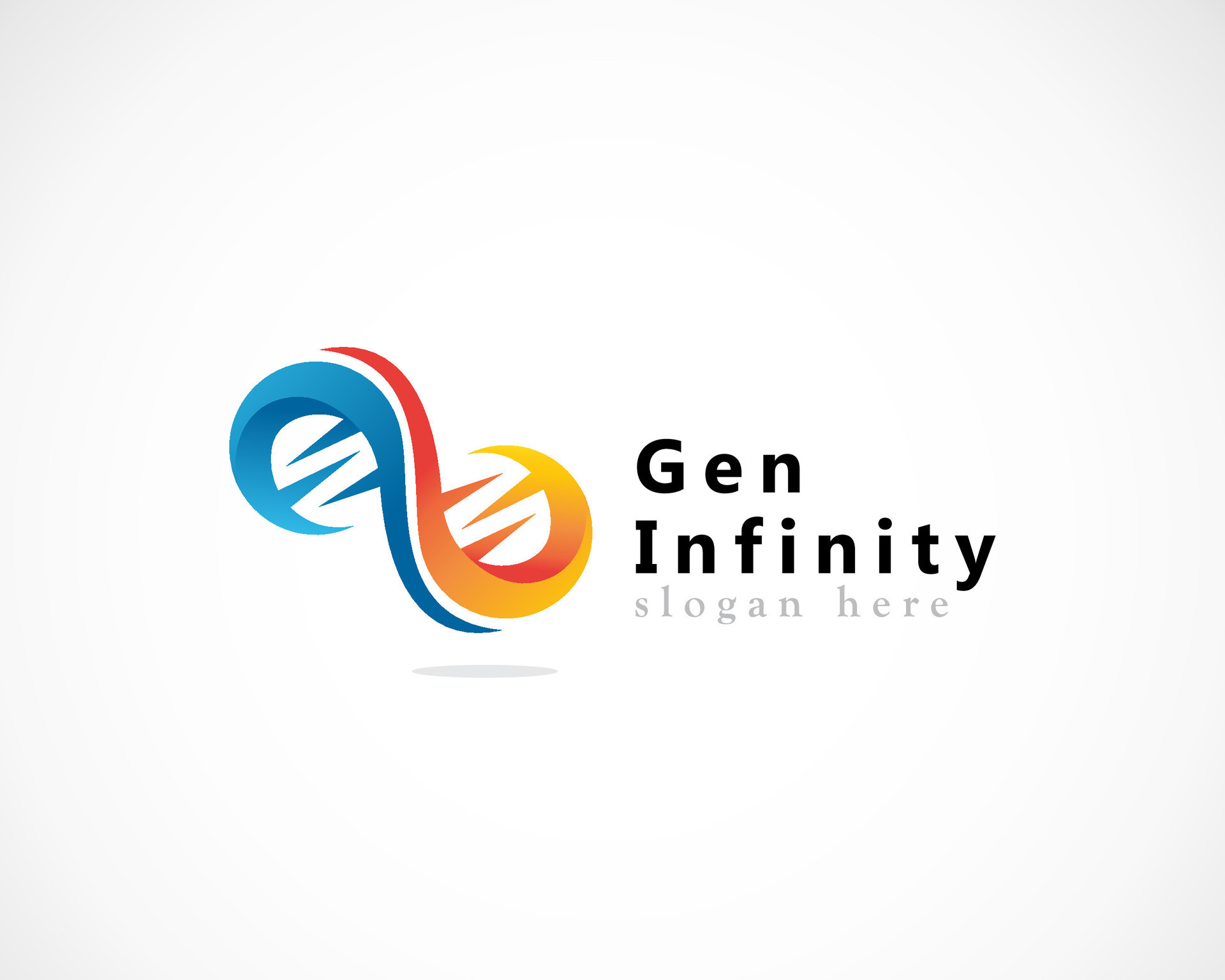gen logo creative infinity design modern 36029412 Vector Art at Vecteezy
