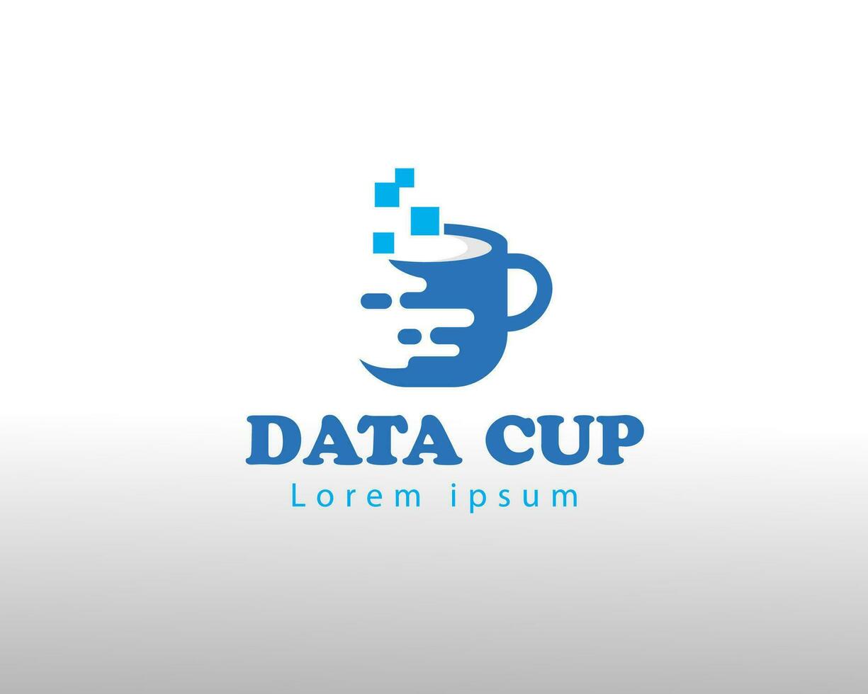digital logo data cup logo creative logo vector