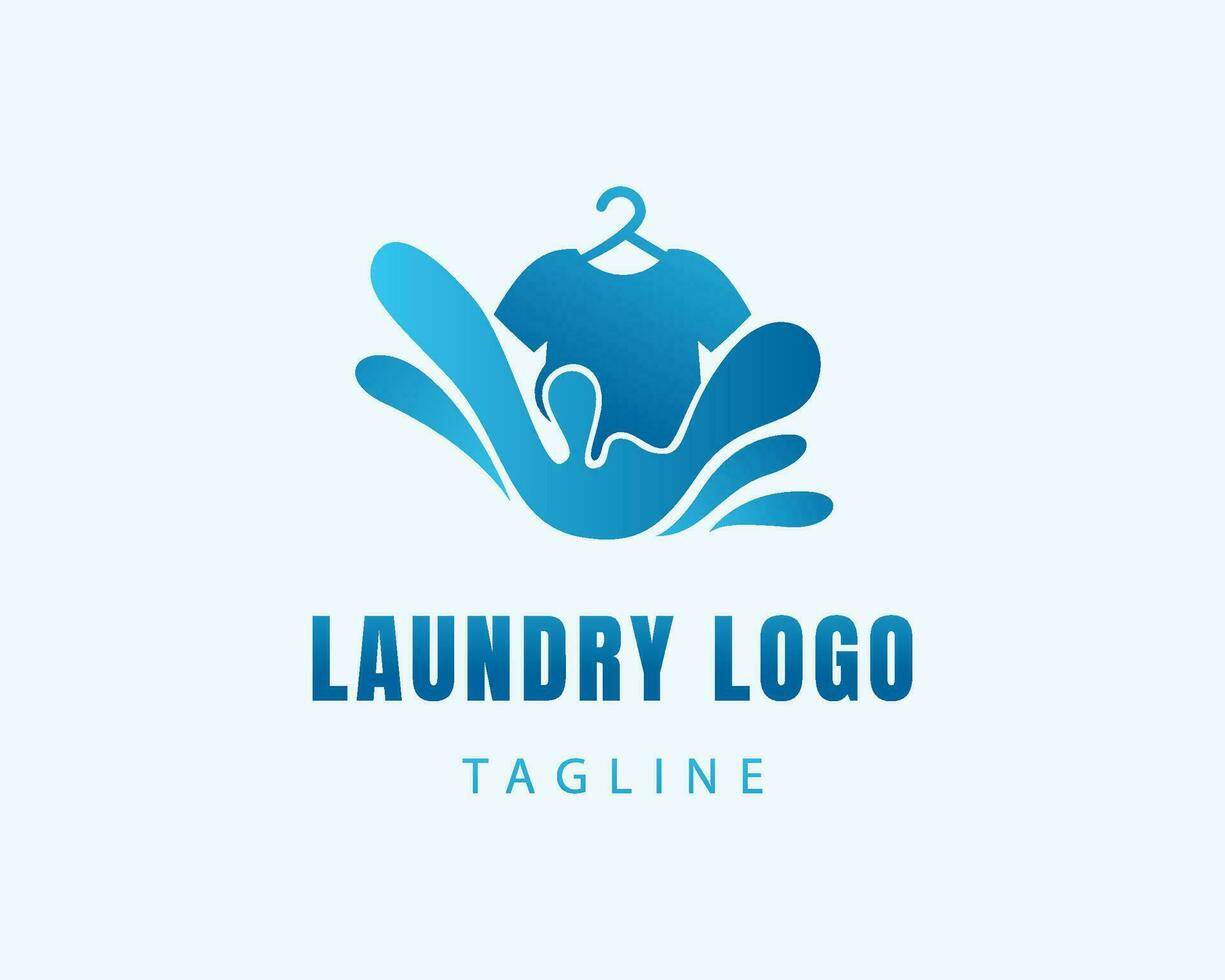 lavandería logo creativo logo ropa logo vector