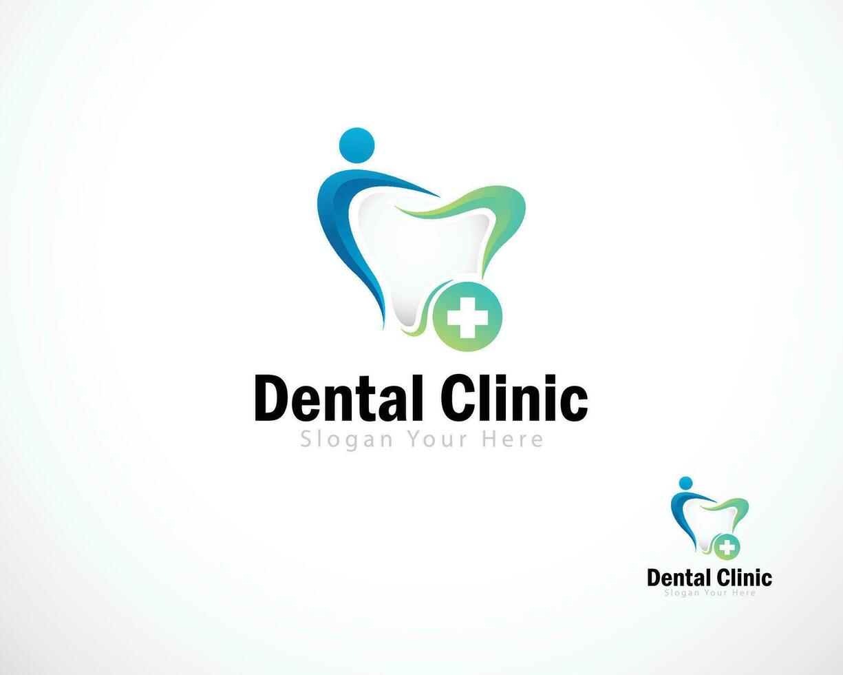 dental care logo creative health clinic design concept medical hospital dental vector