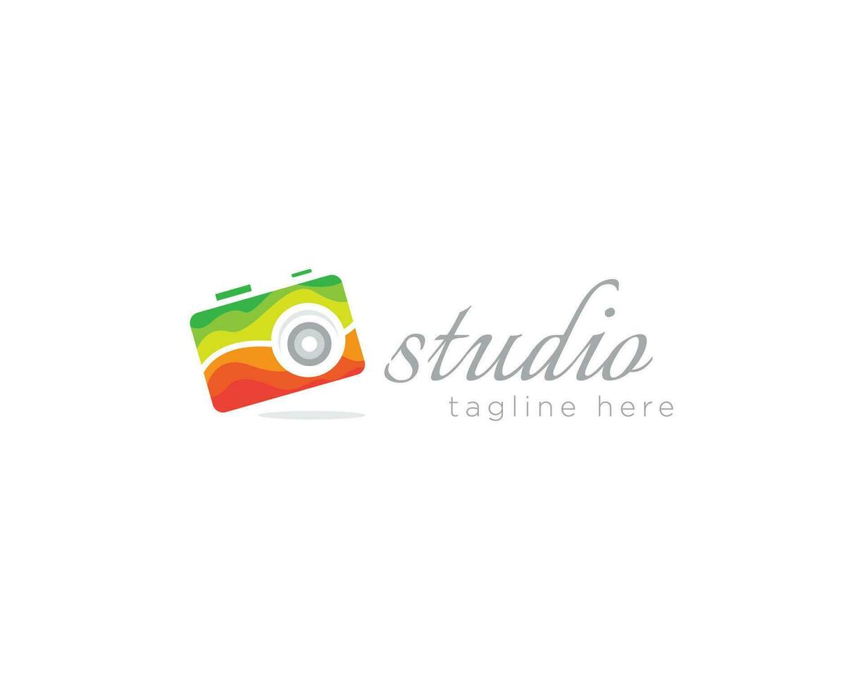 camera color design simple creative design vector