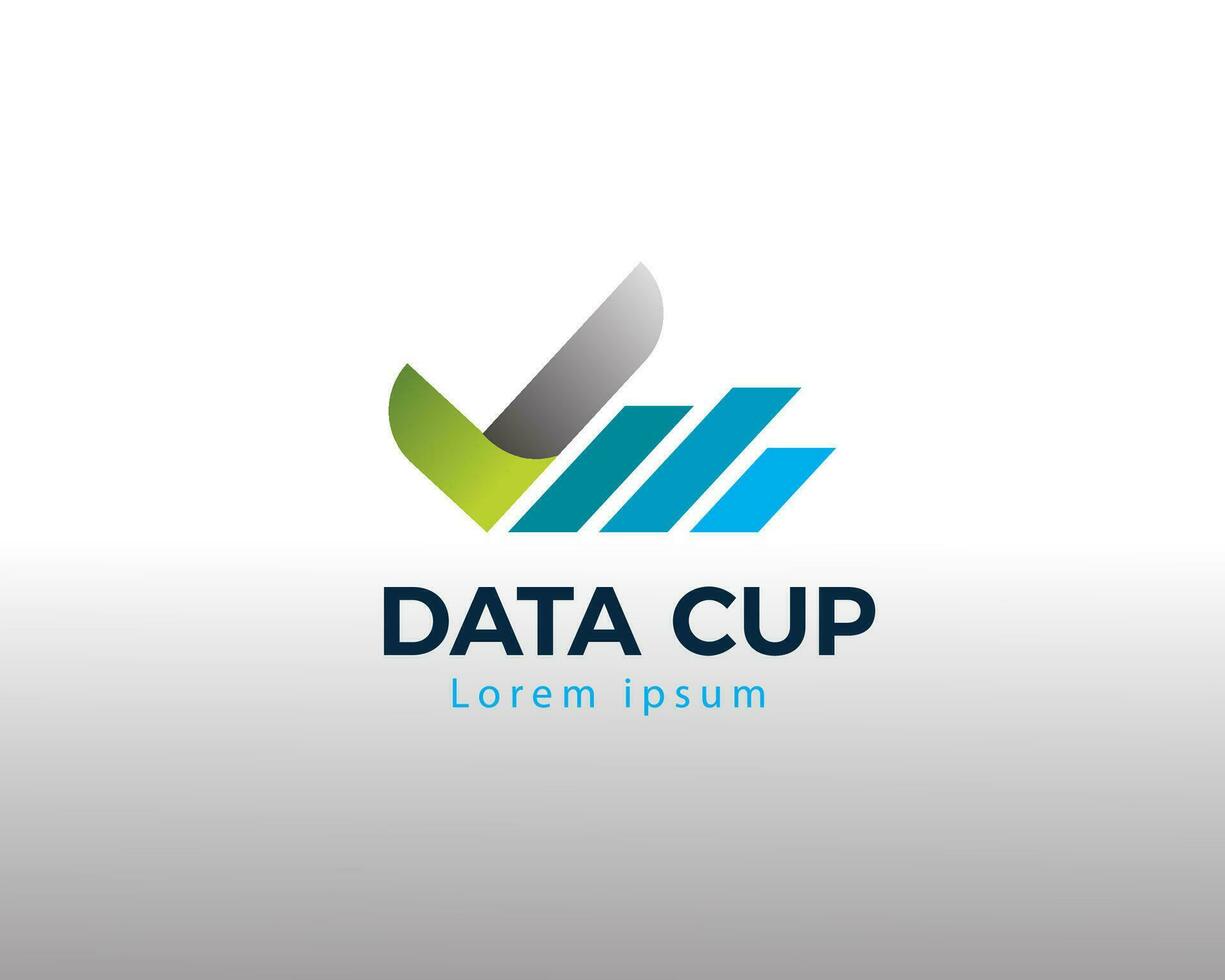 cheque datos logo datos logo vector