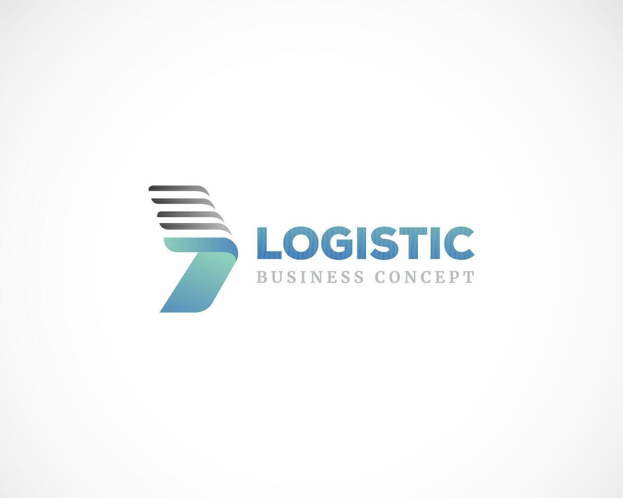 logístico logo creativo diseño negocio flecha firmar símbolo vector