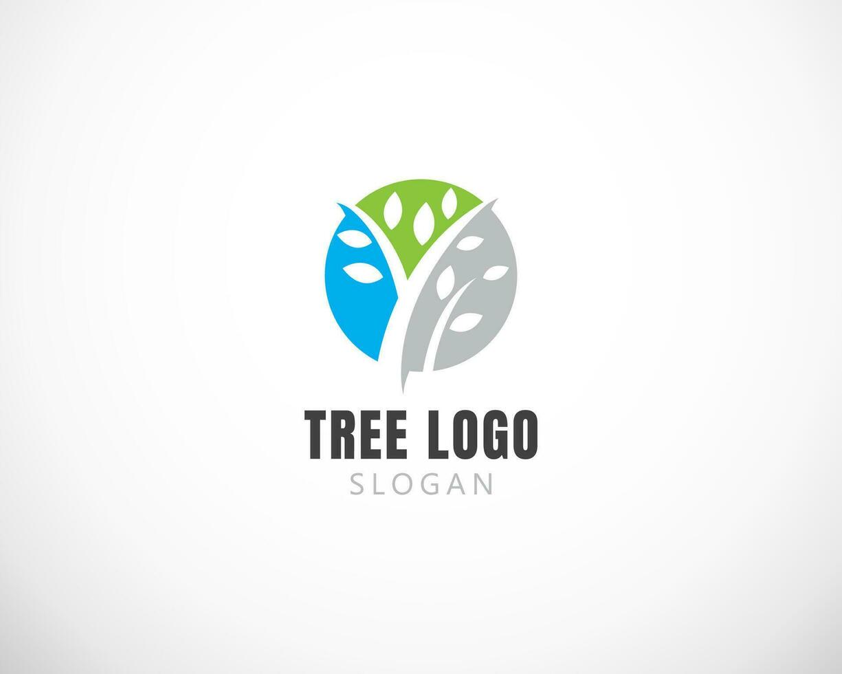 tree logo emblem design symbol creative circle vector
