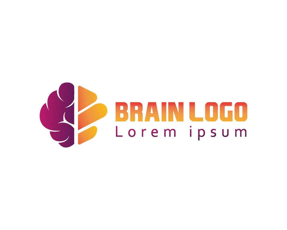 brain logo creative brain logo vector