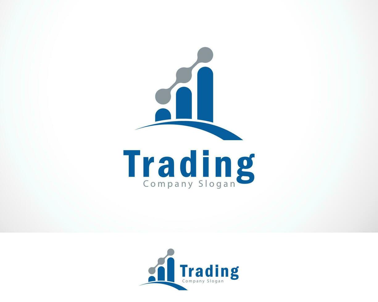 financial logo creative trading growth business person market design concept creative vector