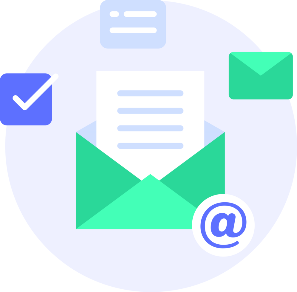 email marketing modern icon clipart illustration png