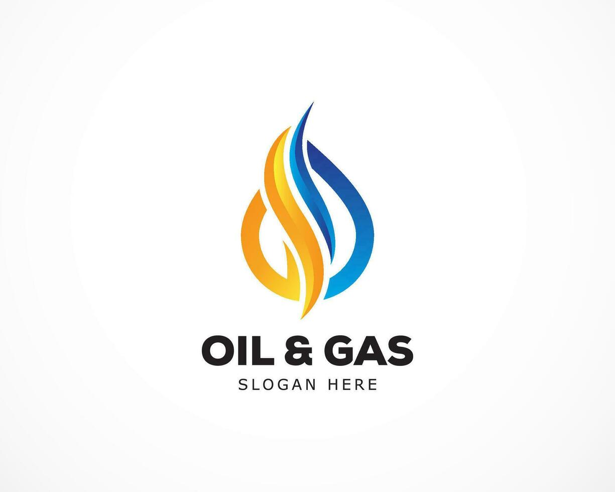 moderno estilizado logo para petróleo y gas negocio compañía. vector