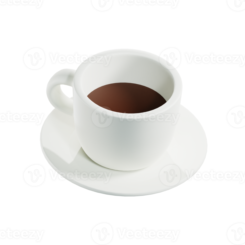 3D Coffee Cup Illustration png