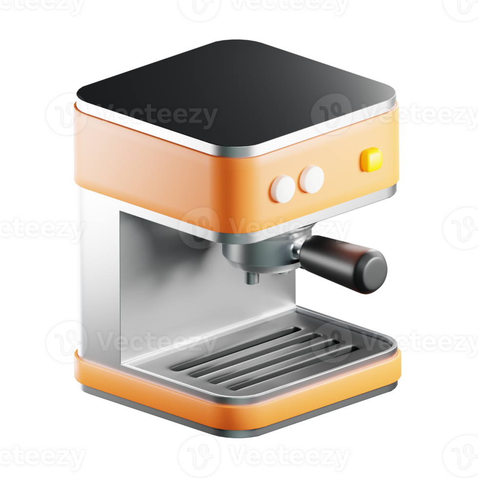 3D Espresso Machine Illustration png