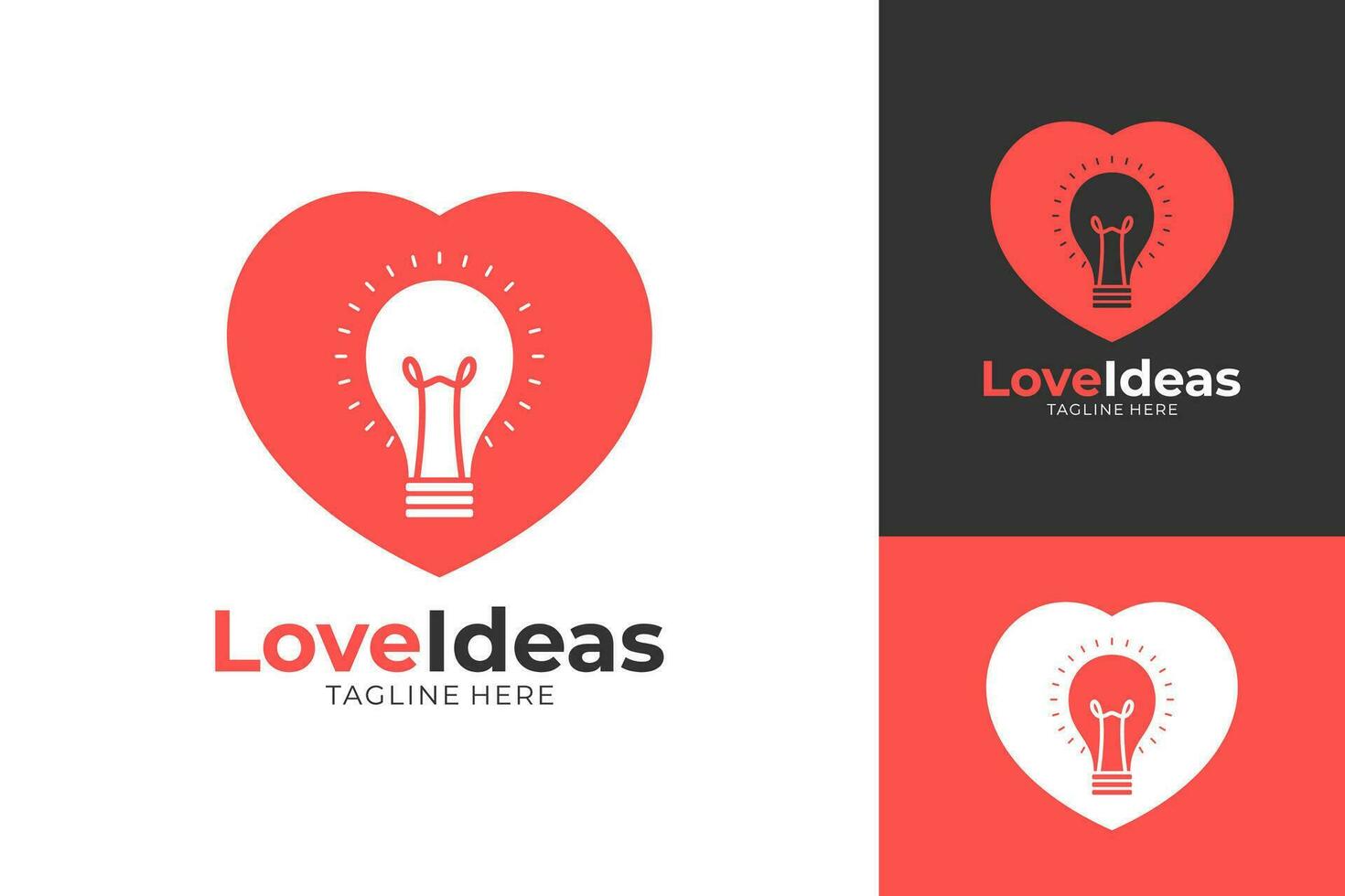 amor corazón idea amante Pareja logo diseño vector