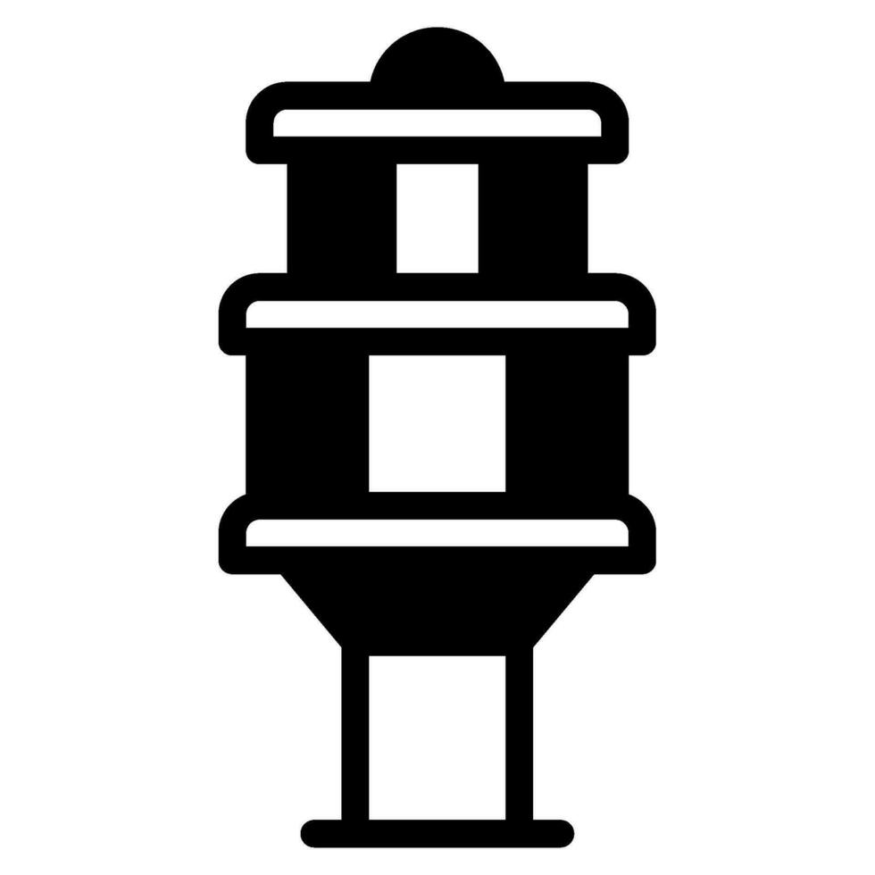Travel control tower illustration vector
