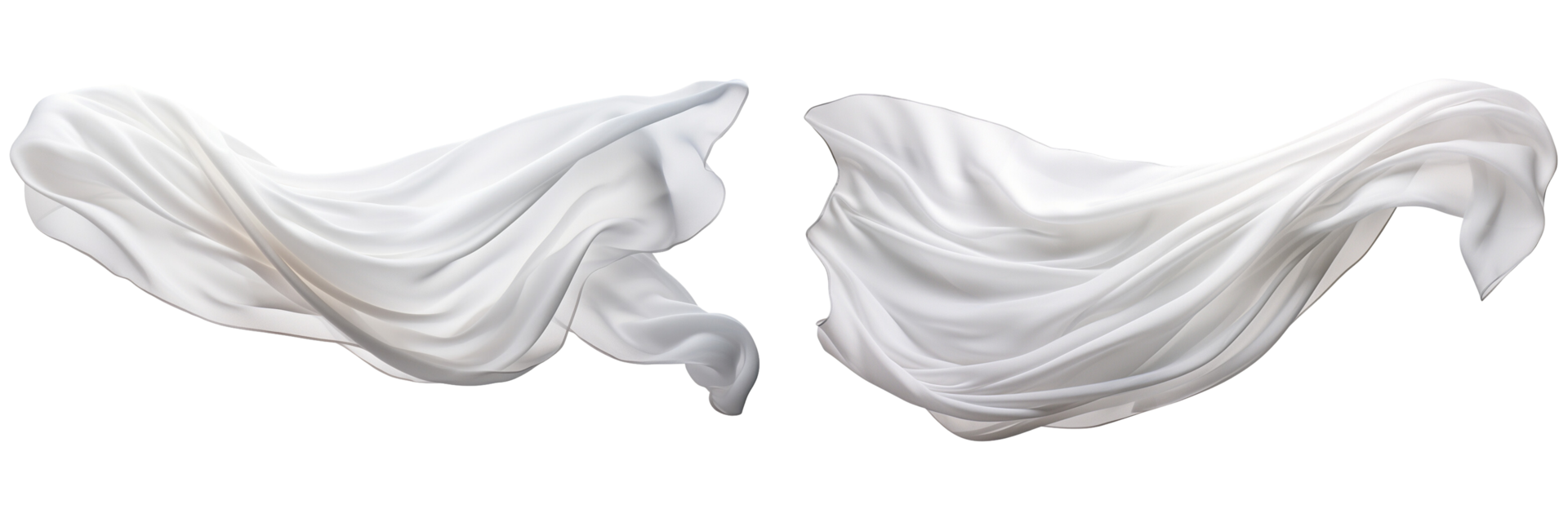 AI generated white cloth on transparent background 36030239 PNG