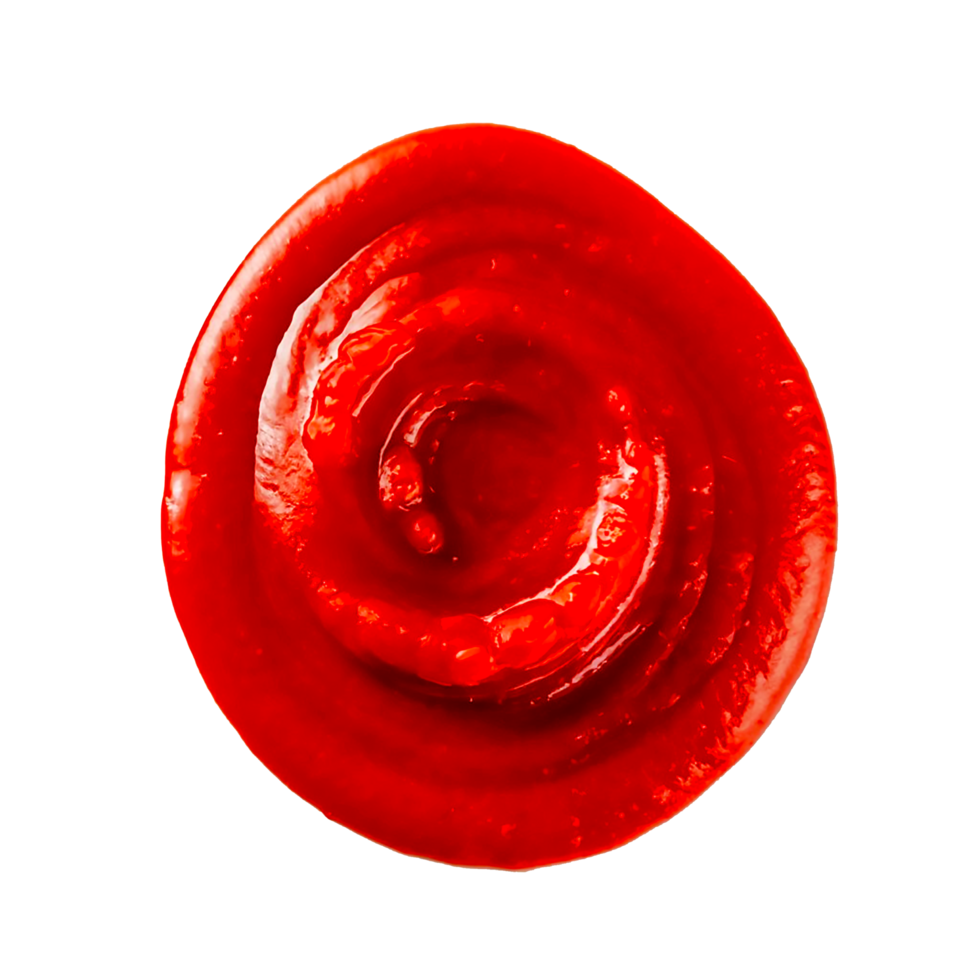 AI generated Red ketchup or sauces isolated on a white or transparent background png