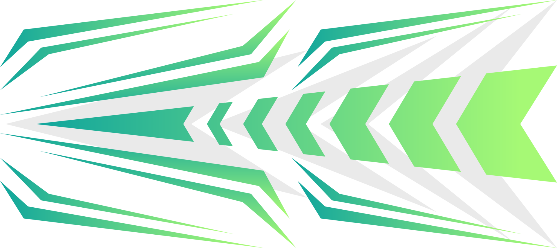 sporty fast arrow green gradient gaming jersey background transparent png
