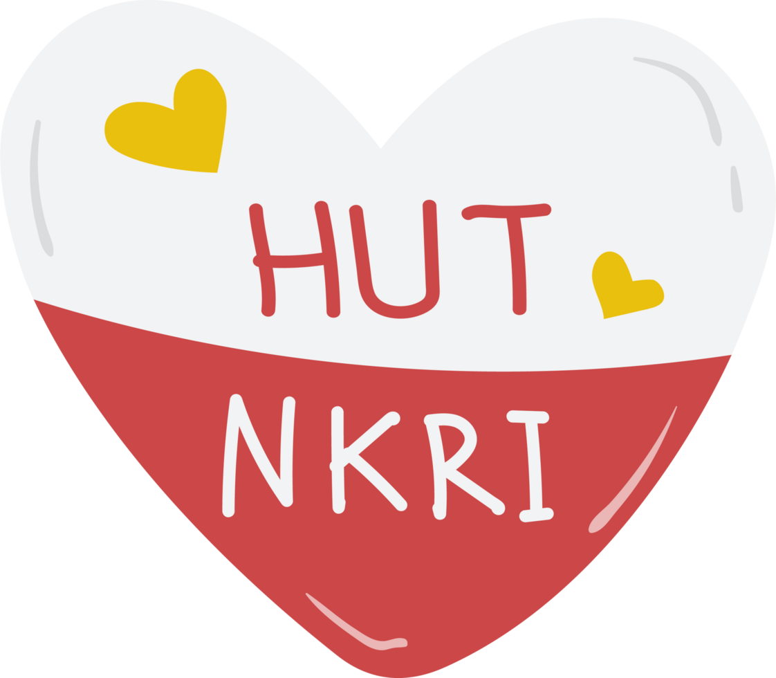 HUT NKRI heart emblem png
