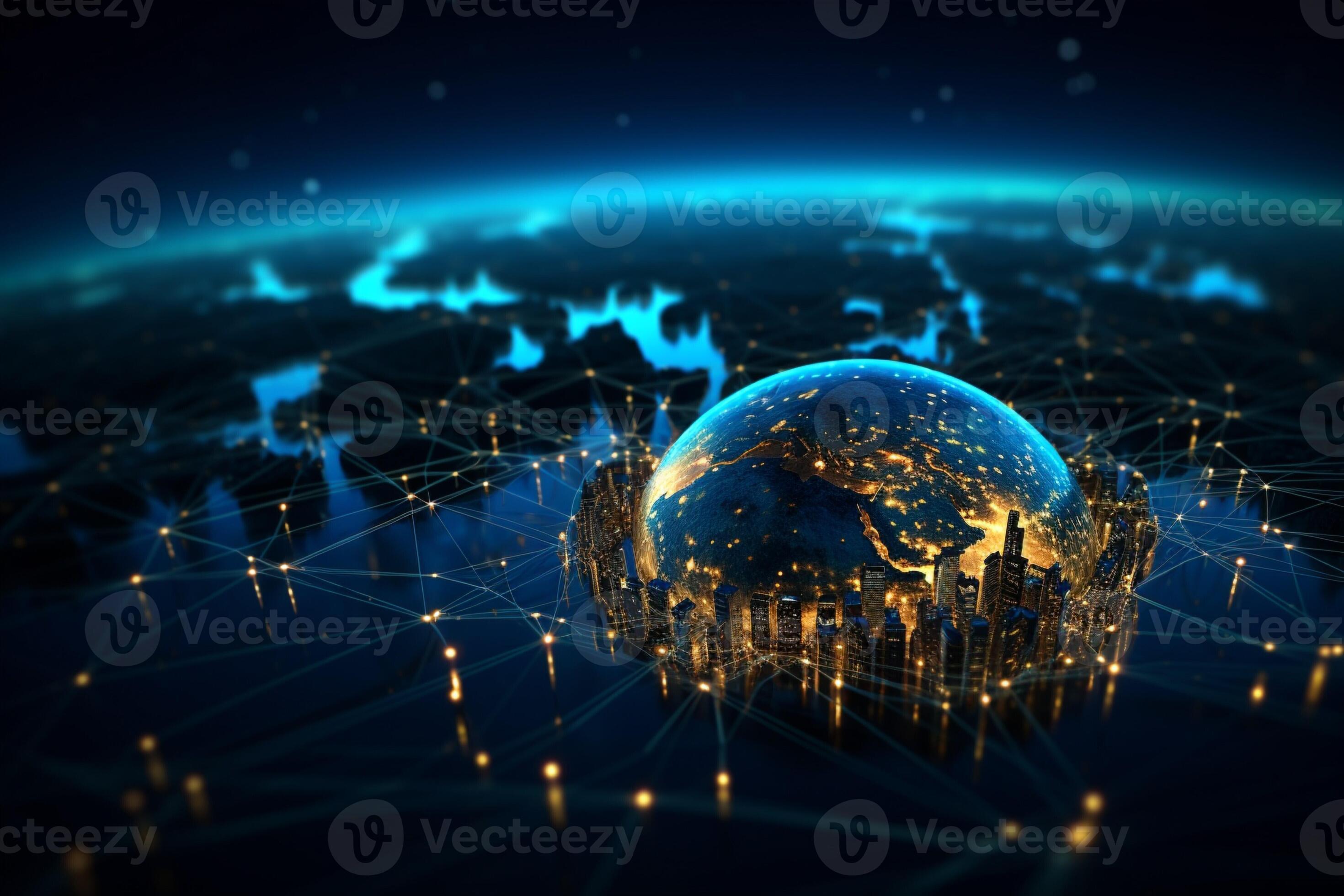 AI generated Networking excellence Global social and business 
