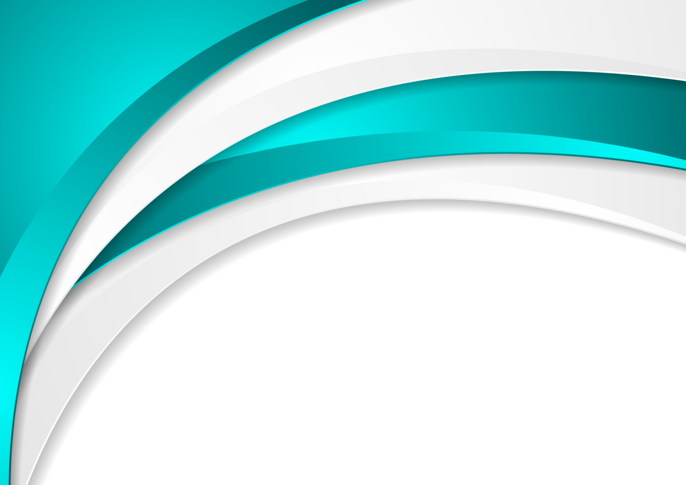 Abstract turquoise corporate wavy background png