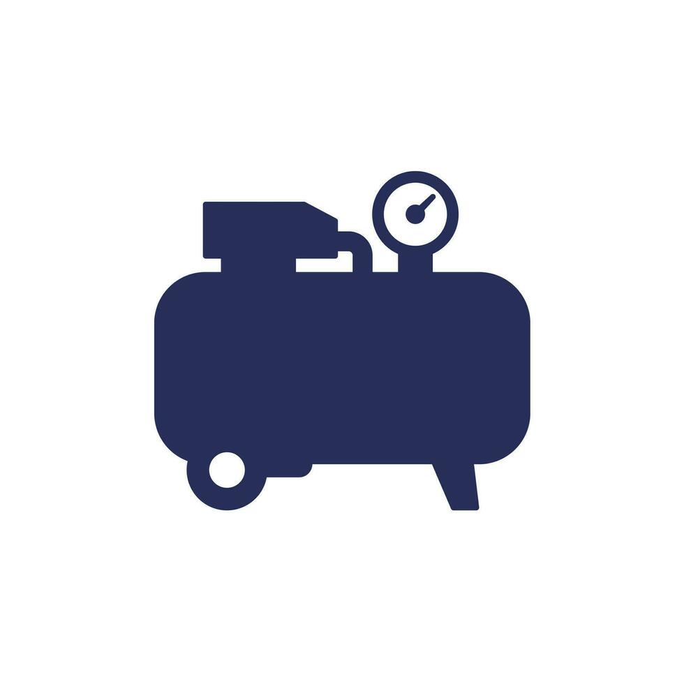air compressor icon on white vector