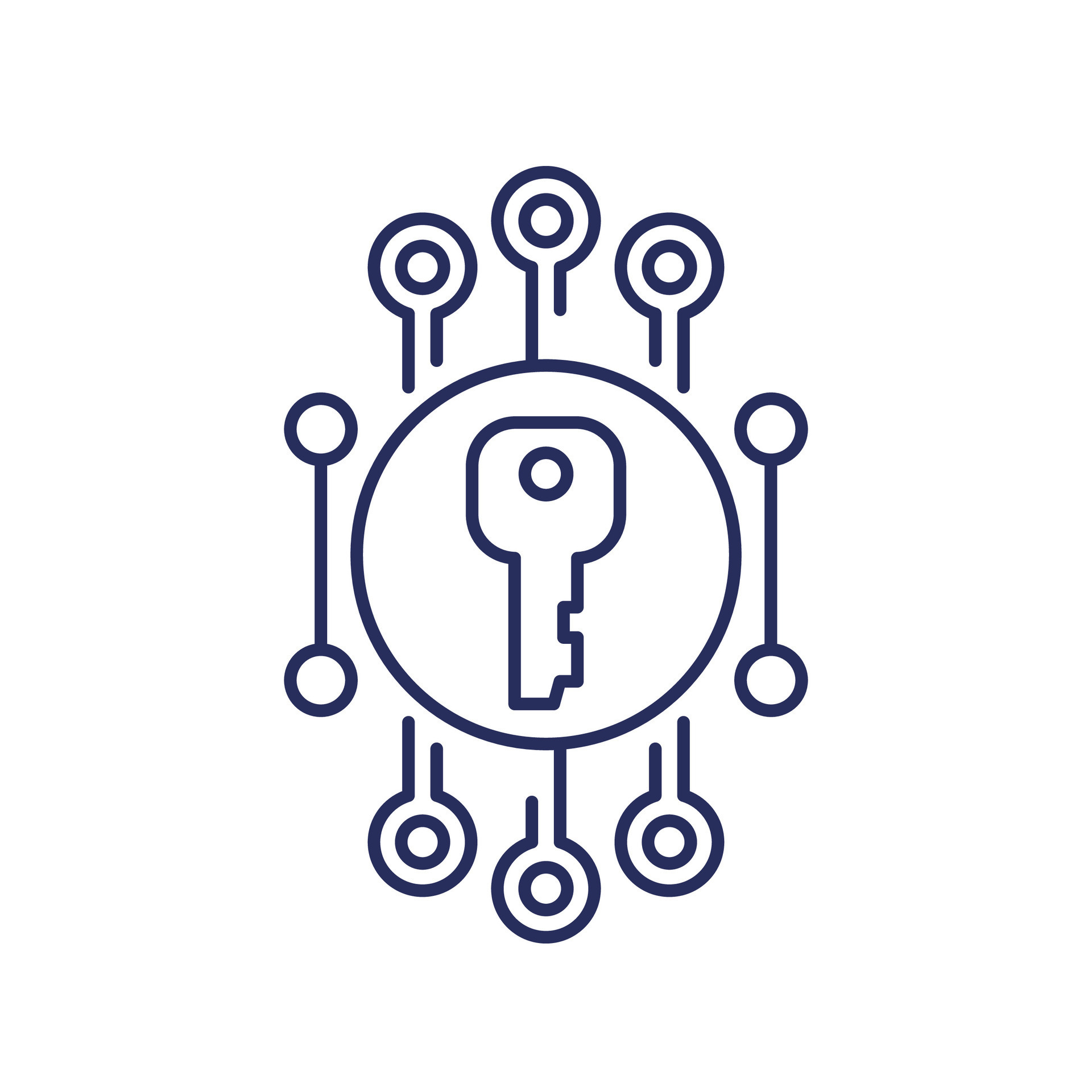 private key, encryption line icon 36031902 Vector Art at Vecteezy