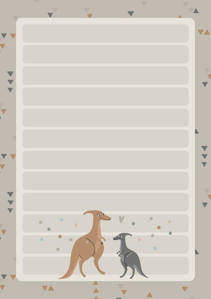 A template for simple planners and to-do lists for kids with cute illustrations in pastel colors. Children planners, schedules, agenda, checklists, and other baby stationery in a Scandinavian style. vector