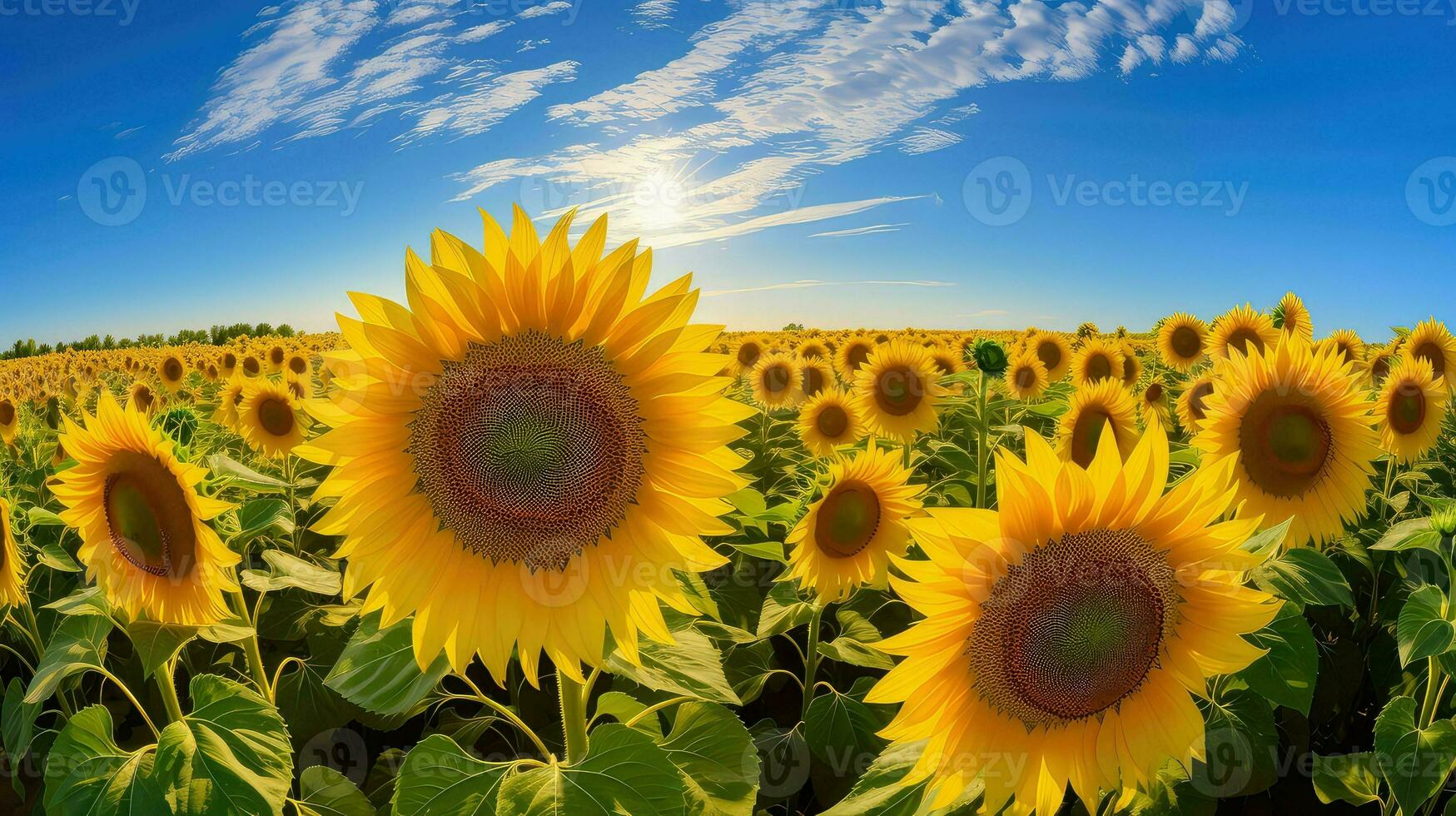 AI generated sustainable sunlight eco background photo