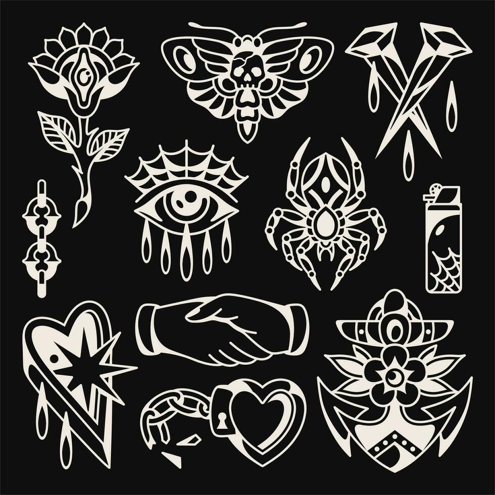 Tattoo flash vector design