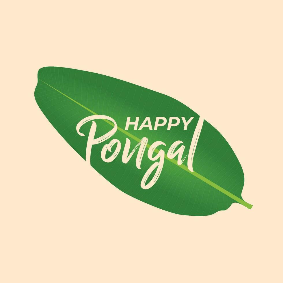 vector happy pongal festival artistic background design vector