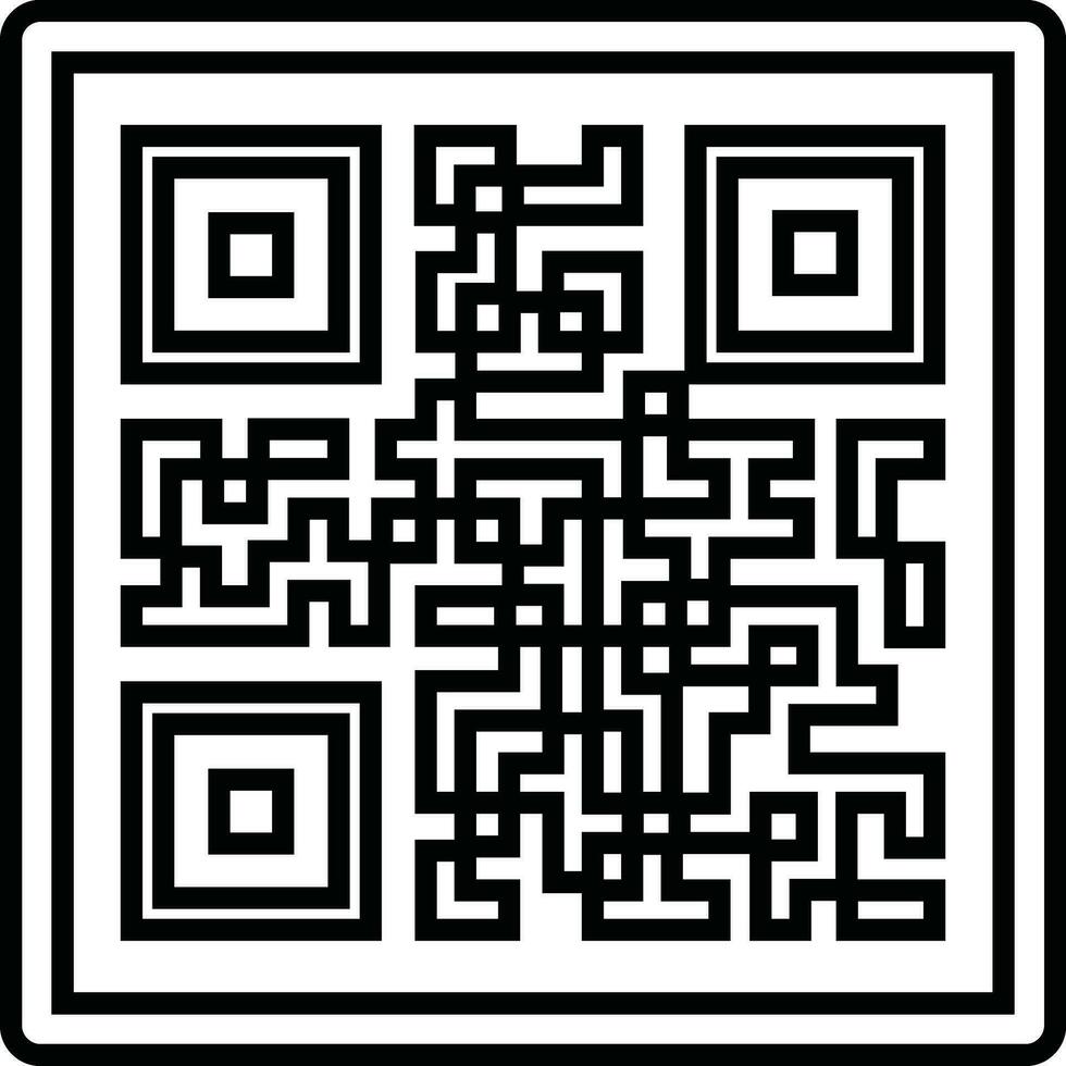 Scan QR code icon in flat. Digital scanning code. isolated on QR code scan for smartphone. Mobile application QR code for payment and phone. vector for apps and website