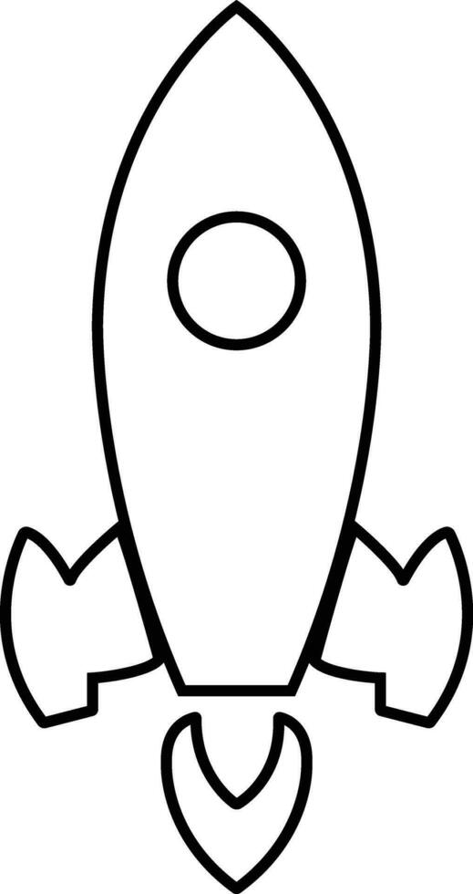 Rocket launch icon in line isolated on Startup Rocket ship with fire, Flying rocket icon. Space travel. Project start up sign. Creative idea symbol. vector for apps, web