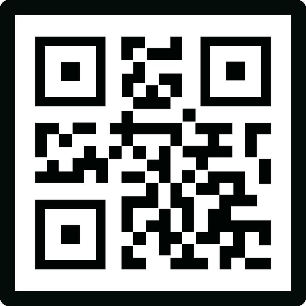 Scan QR code icon in flat. Digital scanning code. isolated on QR code scan for smartphone. Mobile application QR code for payment and phone. vector for apps and website