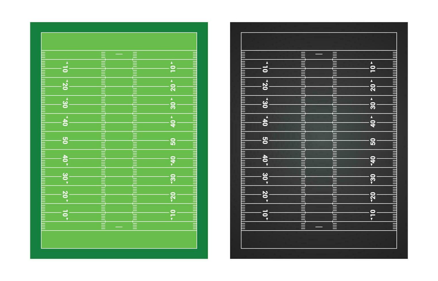 American Football Field Diagram vector