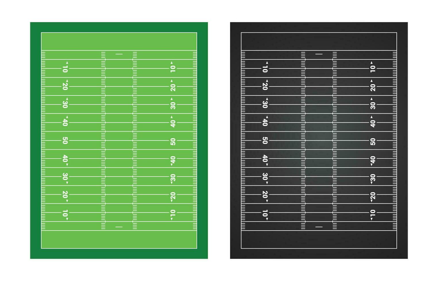 americano fútbol americano campo diagrama vector