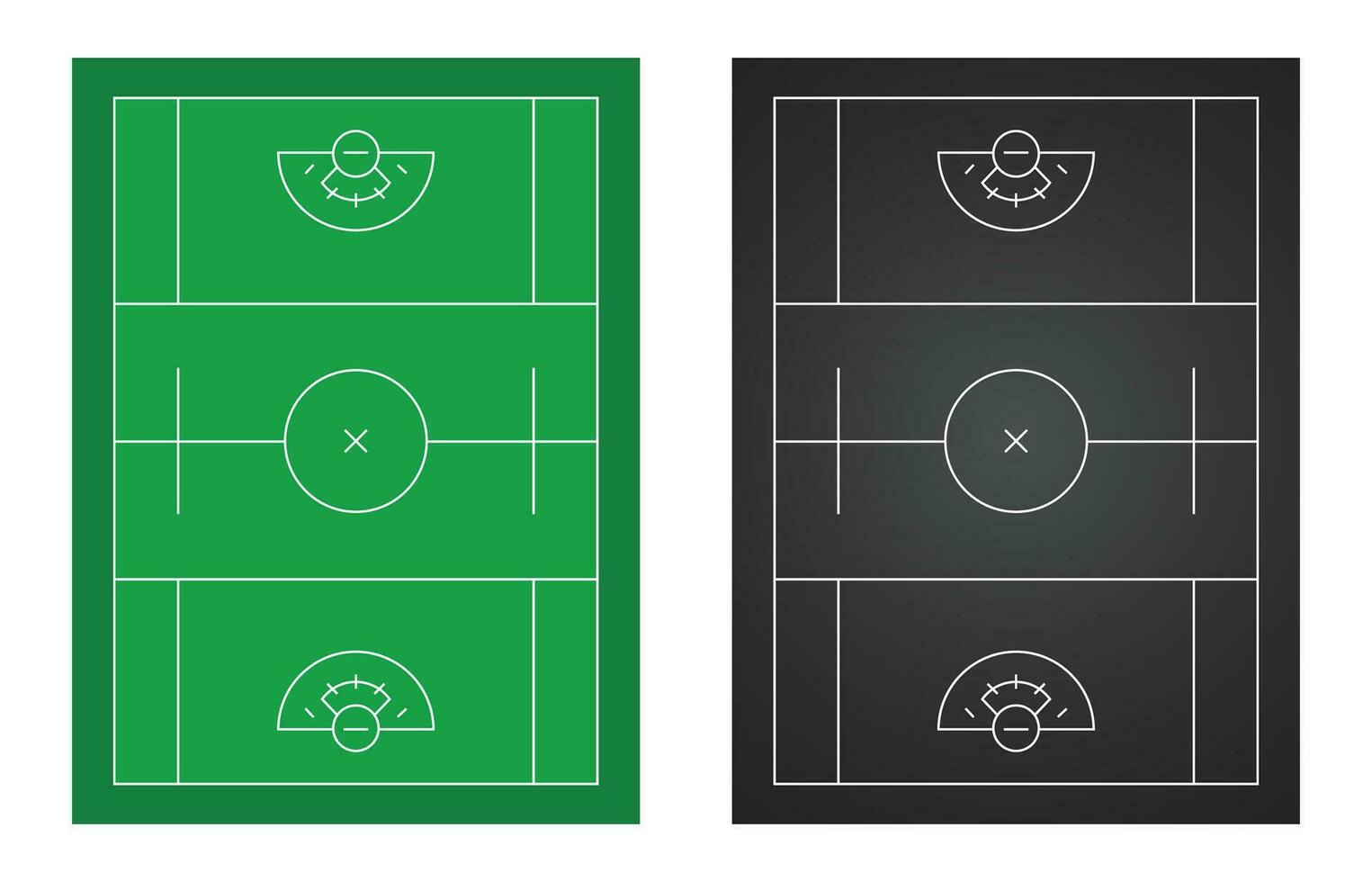 Lacrosse Field Diagram vector