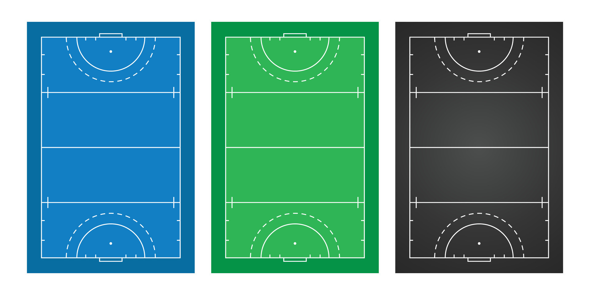 Field Hockey Field Diagram 36032605 Vector Art At Vecteezy