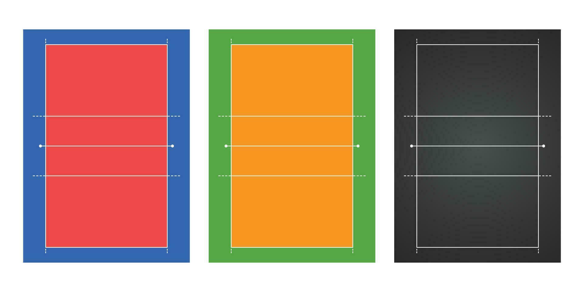 Volleyball Court Diagram vector