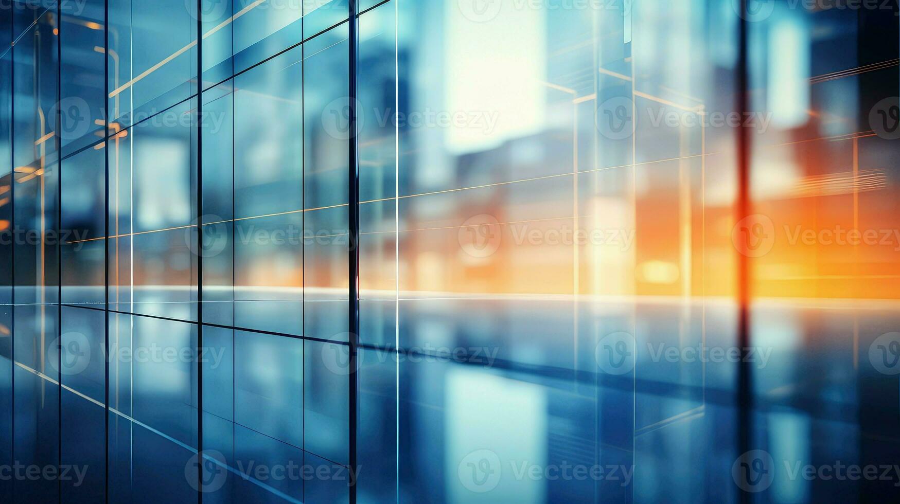 AI generated design blur architecture business photo