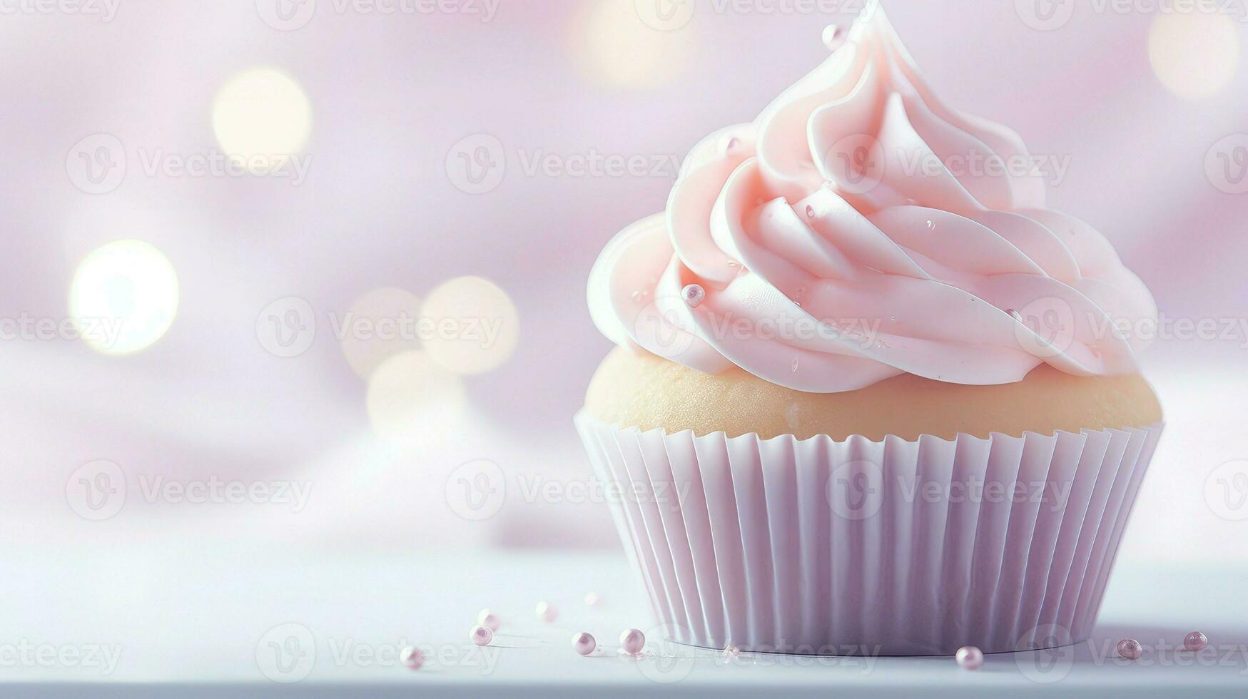 AI generated sweet bakery cupcake food photo