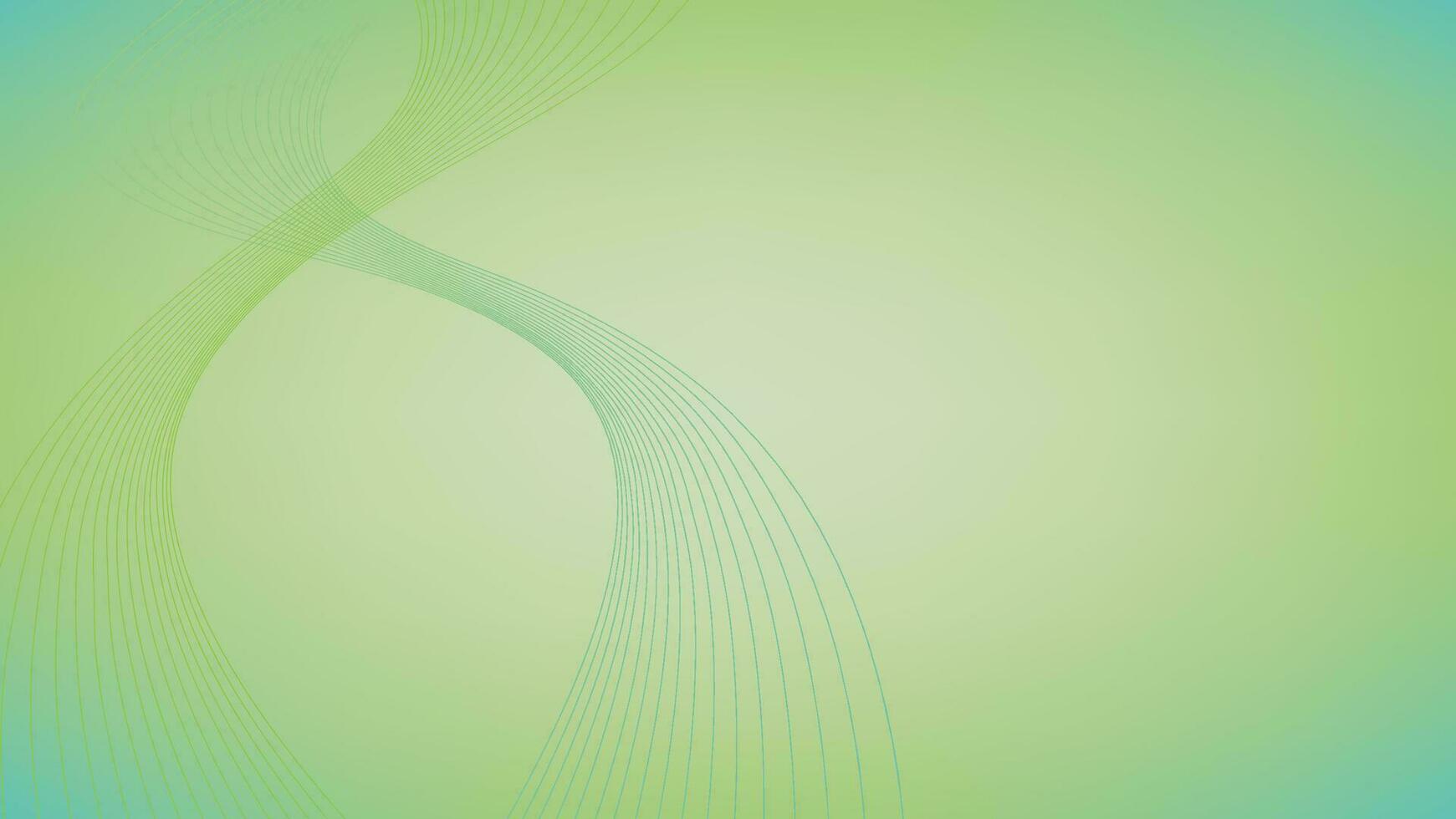abstract wave background with green light for decorative graphic design element vector