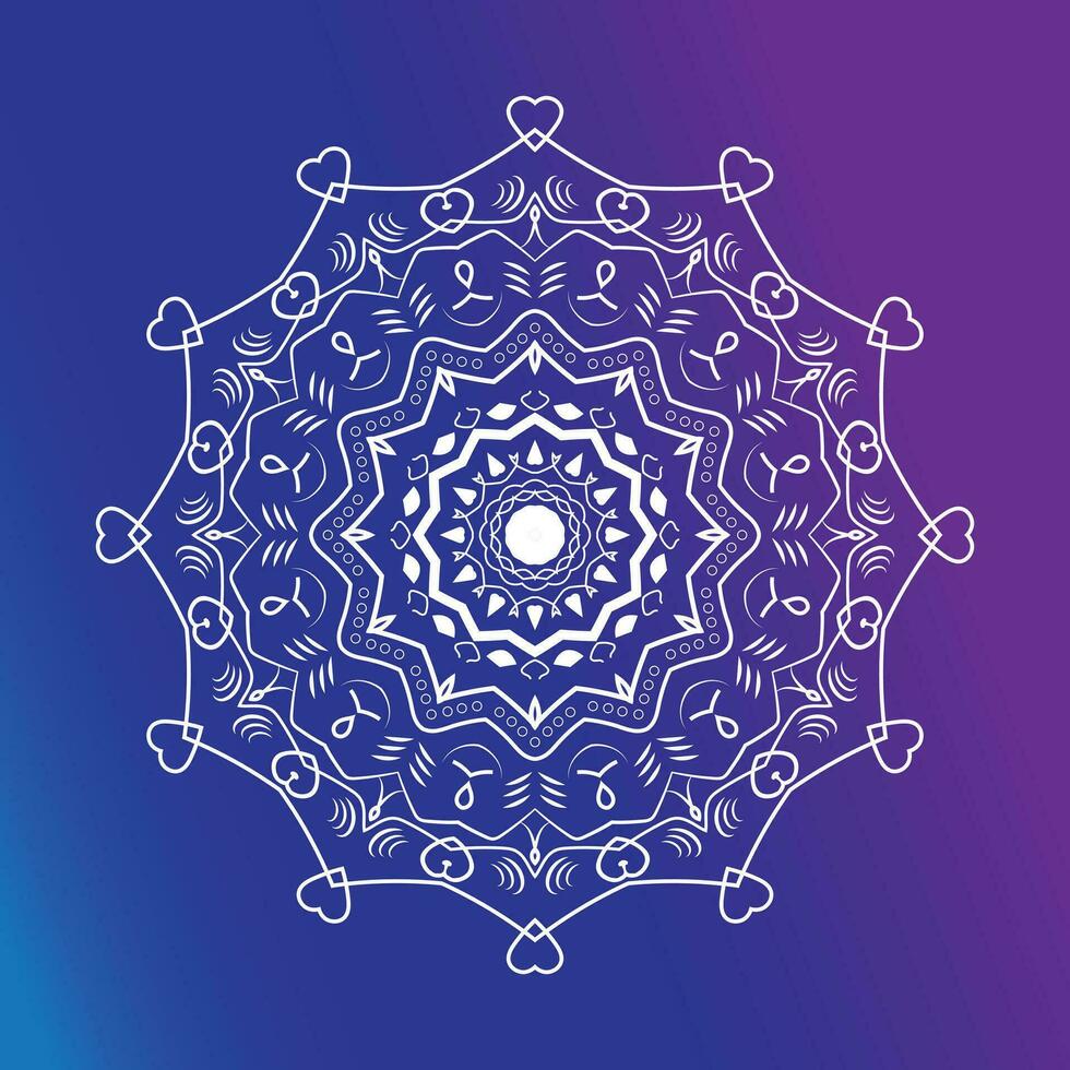 Circular Pattern in form of Mandala vector