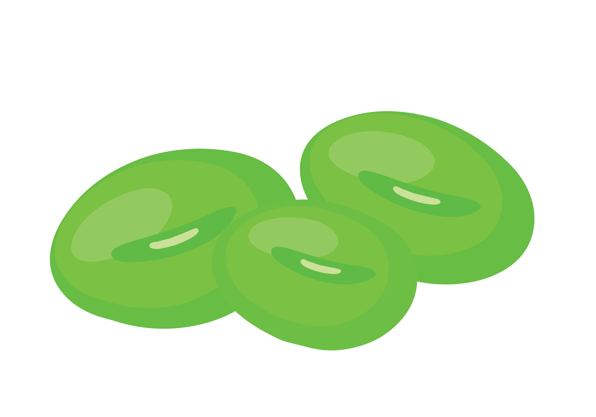 Edamame Beans Vegetable Drawing Animated Cartoon Vector Illustration