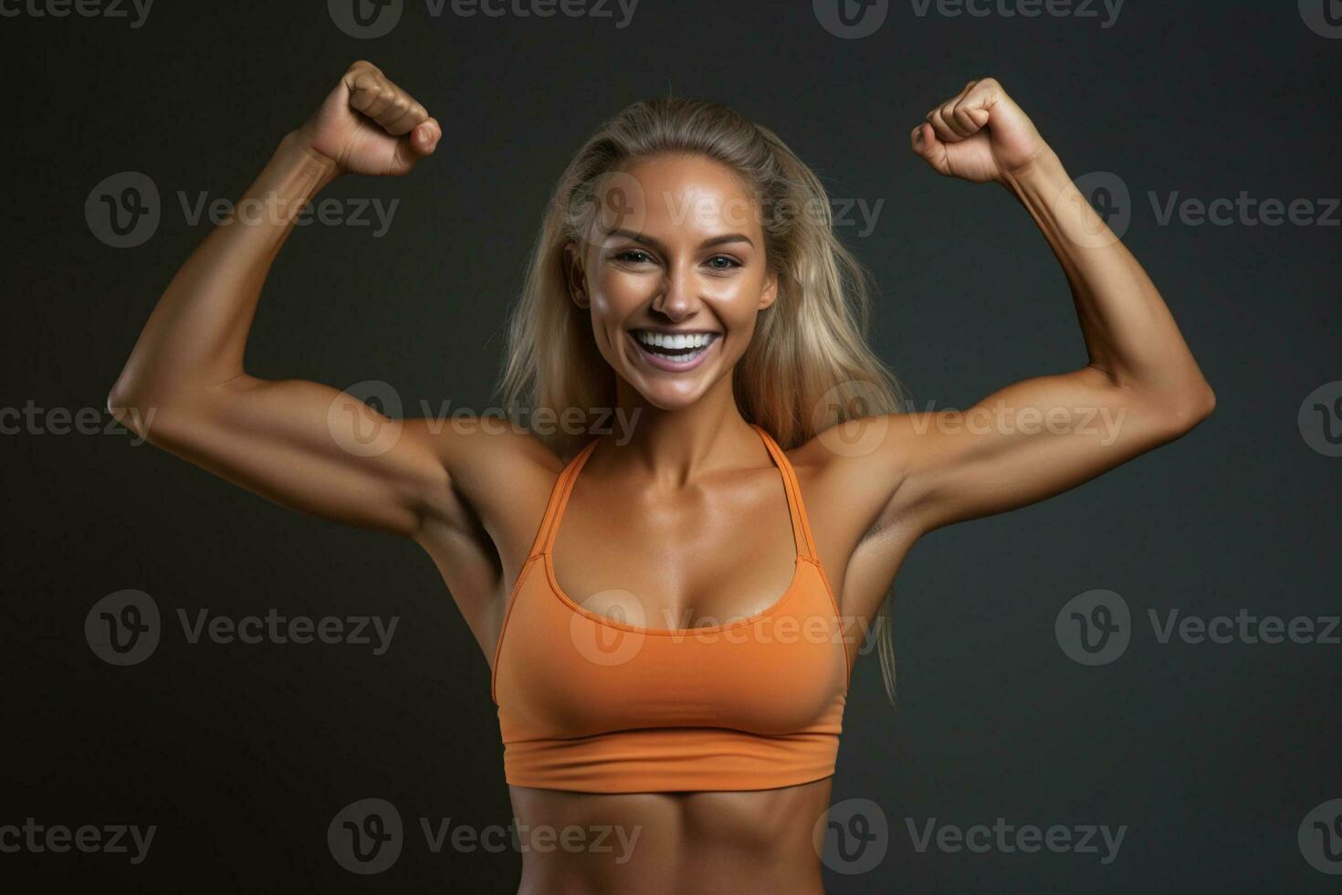 fit woman, workout in gym. AI Generated 26379497 Stock Photo at